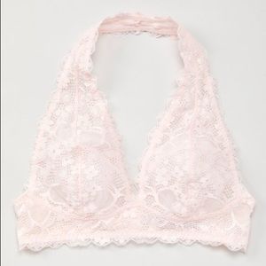 FREE PEOPLE PINK HALTER BRALETTE SIZE XS